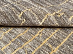 Close-up detail of New Persian Gabbeh rug from Iran / Persia showing Wool weave