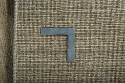Close-up detail of New Persian Gabbeh rug from Iran / Persia showing Wool weave