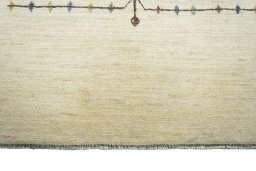 Central medallion detail of New Persian Gabbeh rug from Iran / Persia