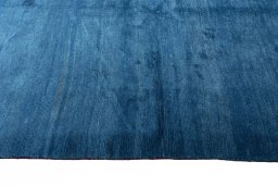 Close-up detail of New Persian Gabbeh rug from Iran / Persia showing Wool weave