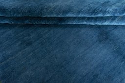 Full view of New Persian Gabbeh rug from Iran / Persia, 197 × 160 cm in Blue tones