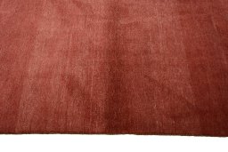 Close-up detail of New Persian Gabbeh rug from Iran / Persia showing Wool weave