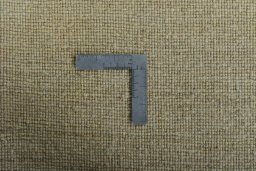 Close-up detail of New Persian Gabbeh rug from Iran / Persia showing Wool weave