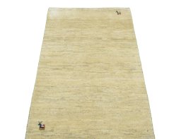 Surface texture of New Persian Gabbeh rug with natural Wool and intricate pattern