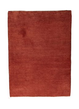 Full view of New Persian Gabbeh rug from Iran / Persia, 108 × 80 cm in Red tones
