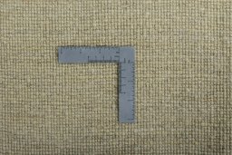 Close-up detail of New Persian Gabbeh rug from Iran / Persia showing Wool weave