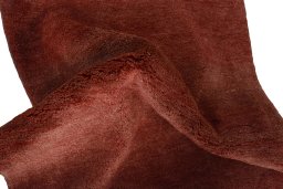 Corner detail of New Persian Gabbeh rug showing border pattern and Wool pile