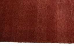 Close-up detail of New Persian Gabbeh rug from Iran / Persia showing Wool weave