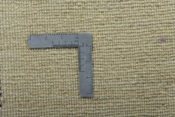 Full view of New Persian Gabbeh rug from Iran / Persia, 90 × 60 cm in Beige tones