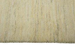 Close-up detail of New Persian Gabbeh rug from Iran / Persia showing Wool weave