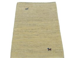 Surface texture of New Persian Gabbeh rug with natural Wool and intricate pattern
