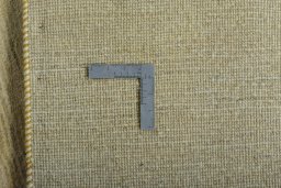 Close-up detail of New Persian Gabbeh rug from Iran / Persia showing Wool weave