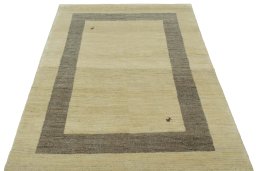 Surface texture of New Persian Gabbeh rug with natural Wool and intricate pattern