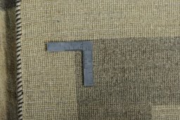 Close-up detail of New Persian Gabbeh rug from Iran / Persia showing Wool weave