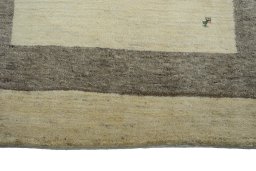 Central medallion detail of New Persian Gabbeh rug from Iran / Persia