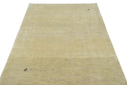 Surface texture of New Persian Gabbeh rug with natural Wool and intricate pattern
