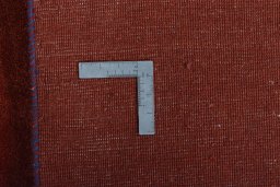 Close-up detail of New Persian Gabbeh rug from Iran / Persia showing Wool weave