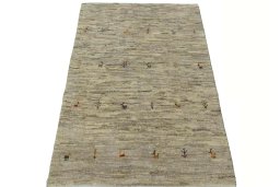 Surface texture of New Persian Gabbeh rug with natural Wool and intricate pattern
