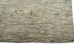 Central medallion detail of New Persian Gabbeh rug from Iran / Persia