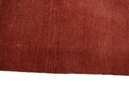 Close-up detail of New Persian Gabbeh rug from Iran / Persia showing Wool weave