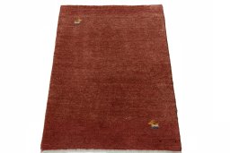 Surface texture of New Persian Gabbeh rug with natural Wool and intricate pattern