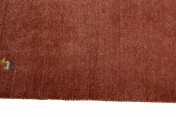 Close-up detail of New Persian Gabbeh rug from Iran / Persia showing Wool weave