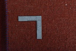 Close-up detail of New Persian Gabbeh rug from Iran / Persia showing Wool weave