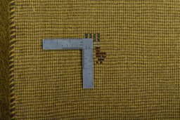 Close-up detail of New Persian Gabbeh rug from Iran / Persia showing Wool weave