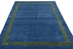 Surface texture of New Persian Gabbeh rug with natural Wool and intricate pattern