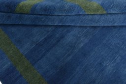 Full view of New Persian Gabbeh rug from Iran / Persia, 249 × 195 cm in Blue tones