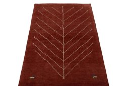 Surface texture of New Persian Gabbeh rug with natural Wool and intricate pattern