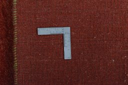 Close-up detail of New Persian Gabbeh rug from Iran / Persia showing Wool weave