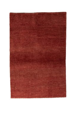 Full view of New Persian Gabbeh rug from Iran / Persia, 155 × 101 cm in Red tones