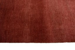 Close-up detail of New Persian Gabbeh rug from Iran / Persia showing Wool weave