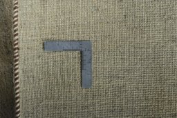 Close-up detail of New Persian Gabbeh rug from Iran / Persia showing Wool weave