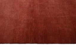 Close-up detail of New Persian Gabbeh rug from Iran / Persia showing Wool weave