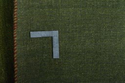 Close-up detail of New Persian Gabbeh rug from Iran / Persia showing Wool weave