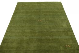 Surface texture of New Persian Gabbeh rug with natural Wool and intricate pattern