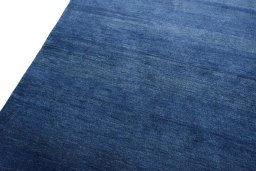 Backside of handmade New Persian Gabbeh rug showing knot structure and weave density