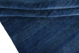 Full view of New Persian Gabbeh rug from Iran / Persia, 196 × 152 cm in Blue tones