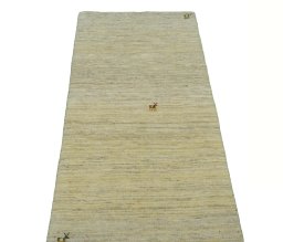 Surface texture of New Persian Gabbeh rug with natural Wool and intricate pattern