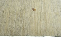 Close-up detail of New Persian Gabbeh rug from Iran / Persia showing Wool weave
