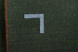 Close-up detail of New Persian Gabbeh rug from Iran / Persia showing Wool weave