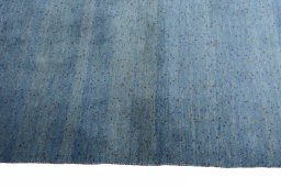 Close-up detail of New Persian Gabbeh rug from Iran / Persia showing Wool weave