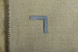 Close-up detail of New Persian Gabbeh rug from Iran / Persia showing Wool weave