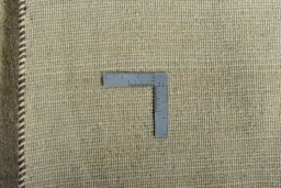 Close-up detail of New Persian Gabbeh rug from Iran / Persia showing Wool weave