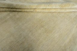 Full view of New Persian Gabbeh rug from Iran / Persia, 351 × 261 cm in Beige tones