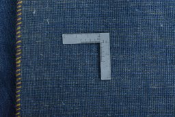 Close-up detail of New Persian Gabbeh rug from Iran / Persia showing Wool weave