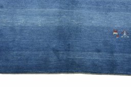 Central medallion detail of New Persian Gabbeh rug from Iran / Persia