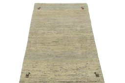 Surface texture of New Persian Gabbeh rug with natural Wool and intricate pattern